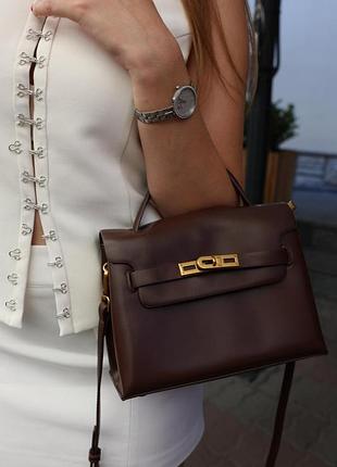 Сумка marquise bag brown/gold