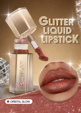 Жидкая помада с блестками sheglam stardust swipe glitter liquid lipstick - 525 orbital glow (6270-525)