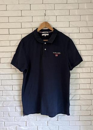 Поло футболка uspa u.s. polo assn xl чоловіча синя чорна