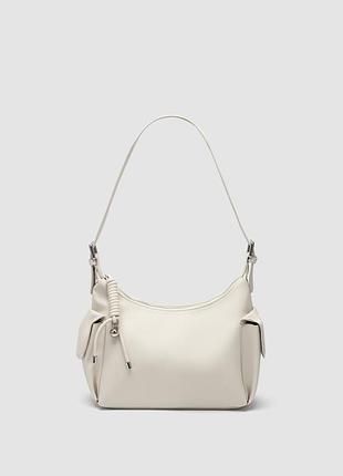 Сумка mirevaux bag milk/silver