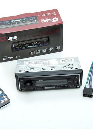 Автомагнітола sigma cp-300bt bluetooth - (rgb)/usb/sd/4x40w
