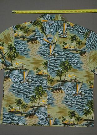 Оригинальная винтажная гавайская рубашка aloha republic (made in hawaii, Ausa) 
size  2xl