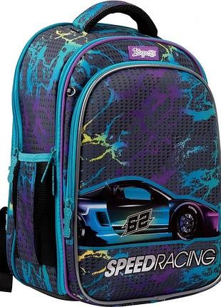 Шкільний каркасний рюкзак 1вересня для хлопчика s-98 speed racing