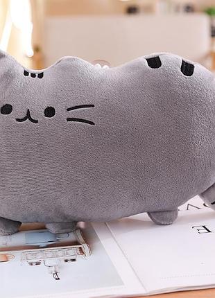 Игрушка кот пушин серый 40 см