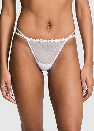 Трусики-стринги v-string wink strappy. pink. victoria’s secret. оригинал 🇺🇸