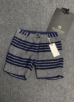 Шорти scotch & soda chinos з льоном бавовна льон