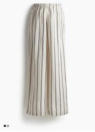 Штани h&m mama before & after linen-blend trousers брюки льон котон