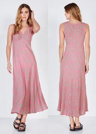 Красива вантажна сукня міді  jemma tea dress (у ретро-стилі 90-х) від британського бренду hush💚🩷