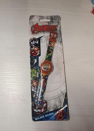 Дитячий цифровий наручний годинник marvel avengers есники / kids euroswan