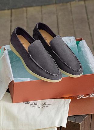 👟 лофери loro piana sweet grey   / наложка bs👟