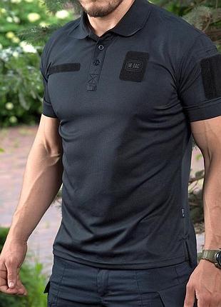 Тактичне поло m-tac elite tactical coolmax dark navy blue розмір л