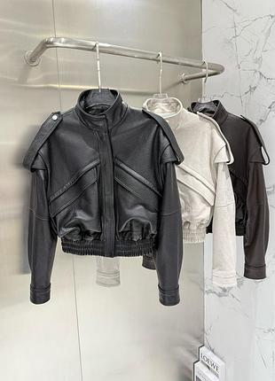 Saint laurent кожаная куртка