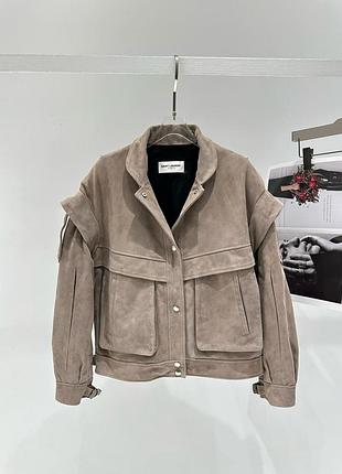 Кожаная куртка saint laurent