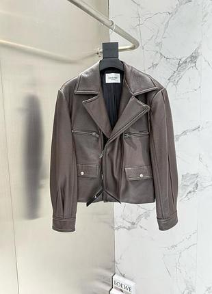 Кожаная куртка saint laurent