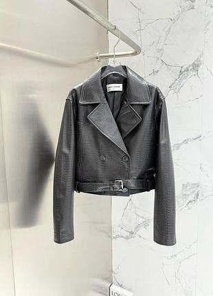 Кожаная куртка saint laurent
