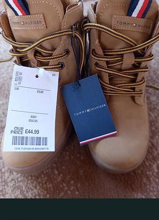 Черевики для дівчаток tommy hilfiger коричневі, розмір 34