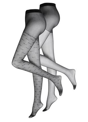 Колготки 20 den набор 2 пары для женщины esmara lycra® 435610 s черный