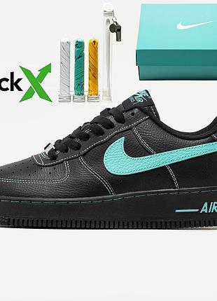 Кроссовки мужские, кроссовки женские, 1в1 люкс качество, кожа, 2434 nike air force 1 low x tiffany &amp; co, marvel-2434
