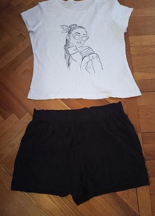 Костюм футболка + шортики