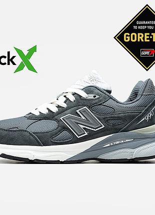 Кроссовки мужские, кроссовки женские, 1в1 люкс качество, кожа, 1806 new balance 990 | gore-tex | термо, marvel-1806