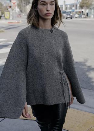 Кардиган кофта пончо zara