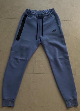 Спортивні штани чоловічі nike tech fleece блакитні