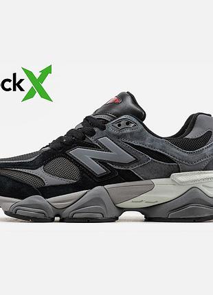 Кроссовки мужские, кроссовки женские, 1в1 люкс качество, кожа, 0825 new balance 9060 black/gray, marvel-0825