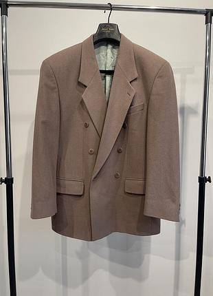 Розкішний двобортний піджак з кашеміром та вовною linea mille (schild) / l–xl (50)
