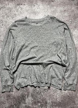 Чоловічий базовий лонгслів uniqlo