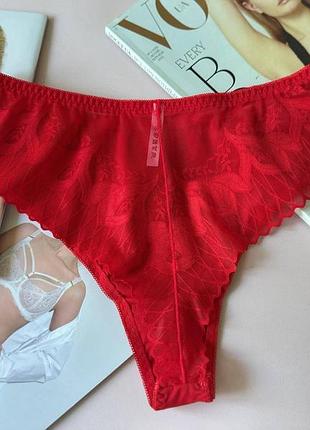 3xl-4xl-5xl женские трусики-стринги beisdanna больших размеров с кружевом 4xl, красный