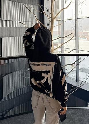 Брендове оверсайз худі off white унісекс