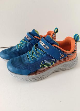 Р 11.5 / 29 / 18,5 см детские кроссовки skechers microspec ii - zovrix синий с оранжевым