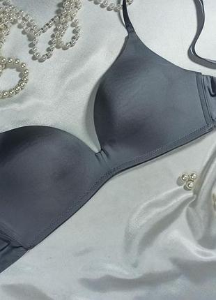 75с / 34с базовий сірий бюстгальтер пуш ап без кісточок ann summers нюанс!