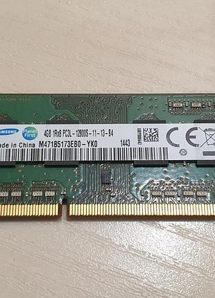 Оперативна пам'ять samsung ddr3l на 4 gb для ноутбука so-dimm 1600 mhz