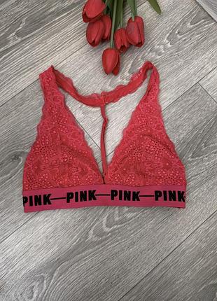 Мереживний бралет pink victoria's secret