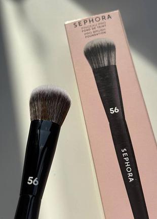 Пензлик для нанесення тональної основи sephora collection pro foundation brush #56