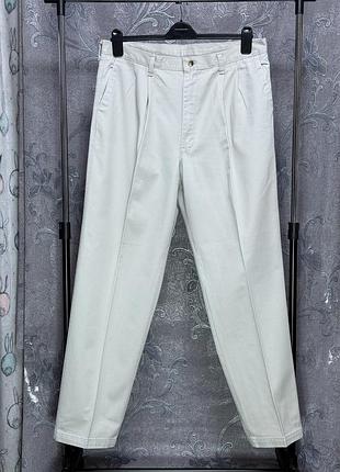 Мужские брюки чинос timember creek by wrangler (w38 l32) размер 100% хлопок классические деловые светлые молочный цвет стильные мужская одежда