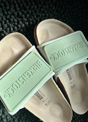 Birkenstock tema slide sandals mint green womens  39 розмір біркенстоки