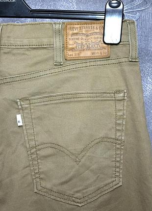 Чоловічі джинси ковбойські levi's premium 511 slim (w38 l32) розмір 100% оригінал 97% бавовна колір ковбой пісочний бежевий джинс денім чоловічий одяг