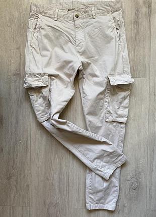 Чоловічі брюки zara, 32 розмір, котонові, штани