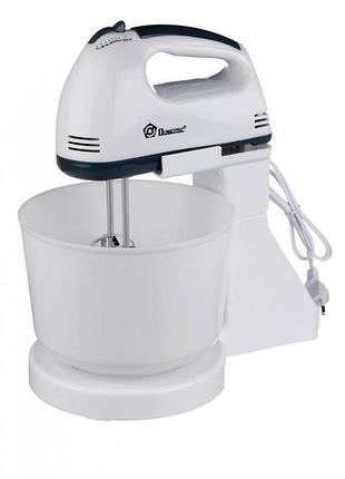 Міксер domotec ms-1366 з чашею 2 в 1 ручний стаціонарний 7 режимів