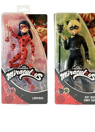 Лялька шарнірна леді баг та супер кіт 26 см miraculous lady bug кукла леді баг