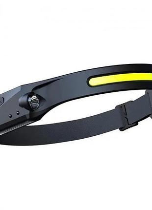 Налобний ліхтар bailong bl-g28 xpe+cob   акумуляторний ліхтарик   usb /