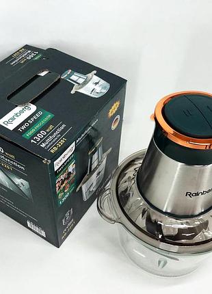 Блендер с двумя режимами скорости rainberg rb-2201 1300 вт, блендер для смузи и соусов ri-42