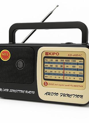 Радіоприймач програвач kipo kb-408 ac, радіоприймач фм ретро на батарейках, бездротовий радіопередавач au-88