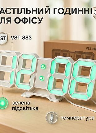 Настольные часы для дома vst-883, светодиодное табло часы со светящимся табло ql-38