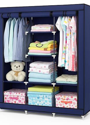 Сборной универсальный шкаф wardrobe, удобный тканевый шкаф для офиса легкий тканевый для хранения li-21