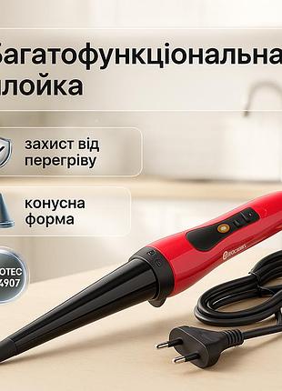 Щипцы для приобретения объема волос domotec, плойка для гладких волос и локонов плойка обьема bo-13