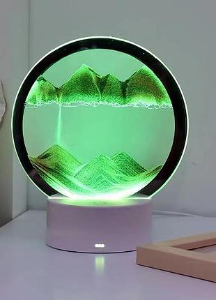 Настольная песочная 3d картина – антистресс с подсветкой «песчаный пейзаж»