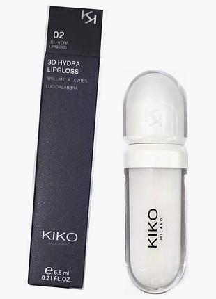 Блеск для губ kiko milano 3d hydra lipgloss 02